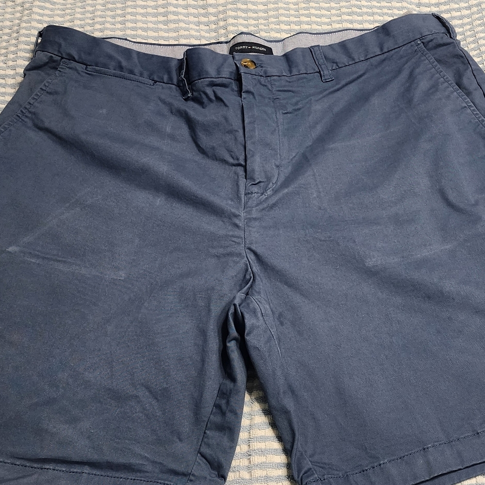 Tommy Hilfiger Blue Flat Front Shorts